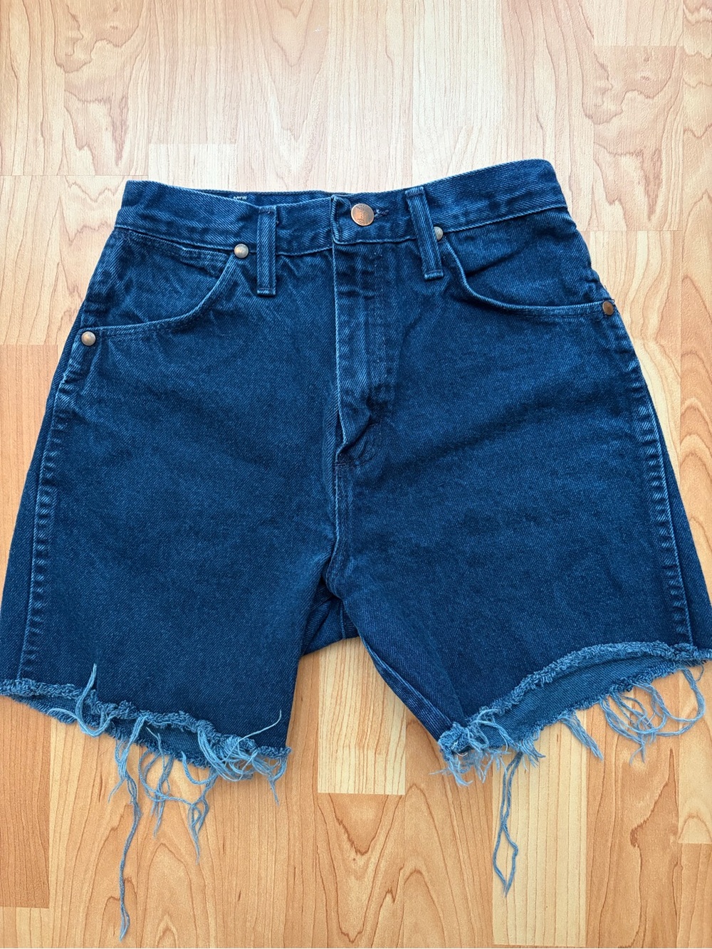 Vintage Wrangler Dark Blue Cutoff Denim Shorts